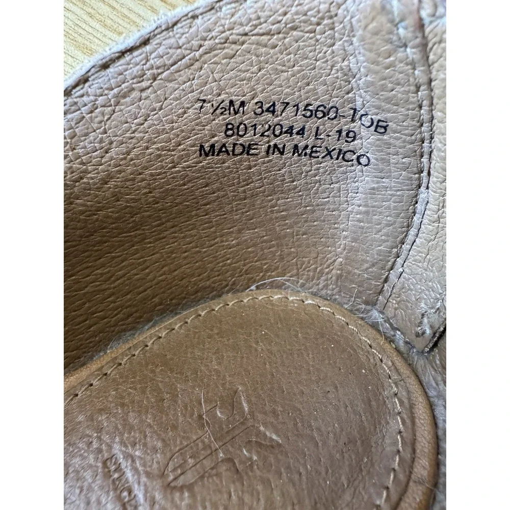 Frye Tan‎ Brown Leather Ray Huarache Bootie Shoes Women Sz 7.5